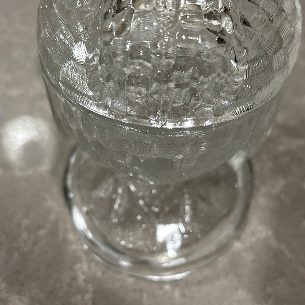 Vintage Clear Glass Turkey Figurine Candy Dish - Picture 3 of 9